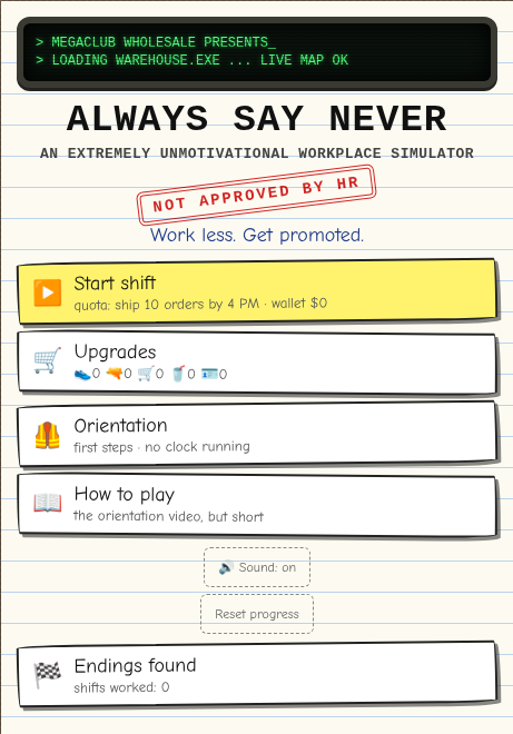 Always Say Never